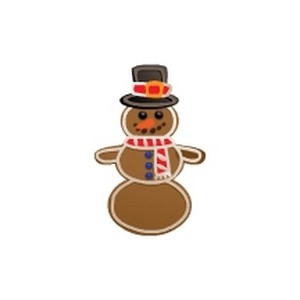 Gingerbread Snowman Cookie